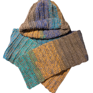 Home hat and scarf "jewel"